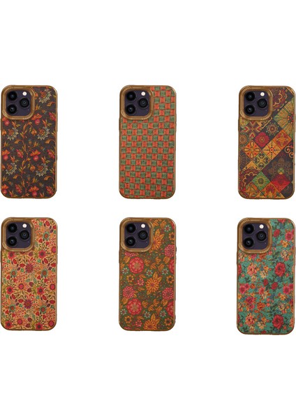 iPhone13 Pro Deri Kaplamalı Tpu+Pc Kılıfı Elektrapan Telefon Geri Kapak-Pat (Yurt Dışından)