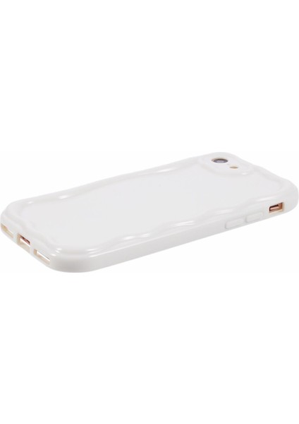 iPhone7/8 Için Telefon Vaka Dalgası Şekli Çerçevesi Tpu Kapak-Beyaz (Yurt Dışından) fırsatları