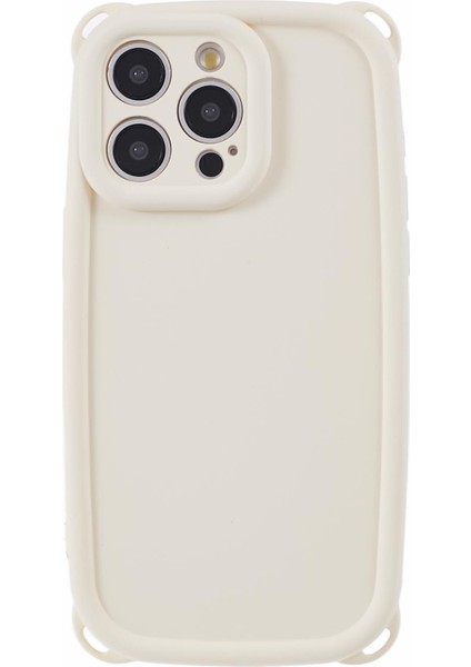 iPhone13 Pro Kalu Kılıf Yumuşak Tpu Kapak Ayı Kulak 4 Köşeler-Beyaz Için Jtw Serisi (Yurt Dışından)