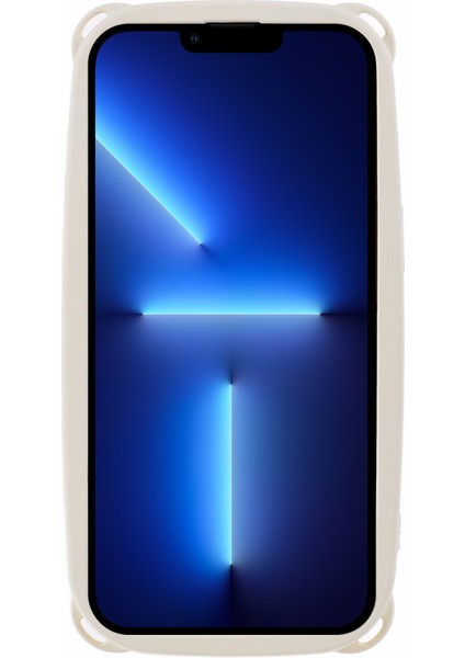 iPhone13 Pro Kalu Kılıf Yumuşak Tpu Kapak Ayı Kulak 4 Köşeler-Beyaz Için Jtw Serisi (Yurt Dışından)