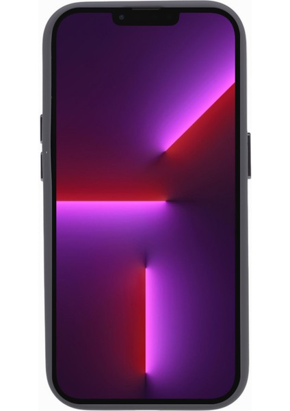 iPhone13 Pro 6.1 Inç Sıvı Silikon+Pc Telefon Kılıfı Alüminyum Alaşım Kamera Çerçevesi Şok Geçirmez Arka Kapak-Kömür Gri (Yurt Dışından)