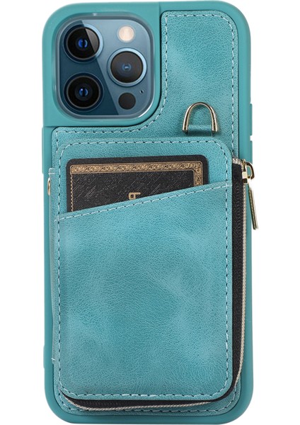 iPhone12/12 Pro Cep Telefonu Kasası Pu Deri+Tpu Yumru Dövüşü Kapak Yeşil (Yurt Dışından)