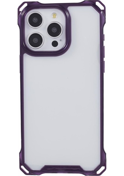 iPhone13 Pro Güçlendirilmiş Köşeler Için Kasa Tpu+Akrilik Telefon Kapak Terazik Mor (Yurt Dışından)