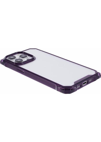 iPhone13 Pro Güçlendirilmiş Köşeler Için Kasa Tpu+Akrilik Telefon Kapak Terazik Mor (Yurt Dışından)