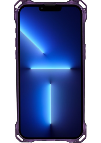 iPhone13 Pro Güçlendirilmiş Köşeler Için Kasa Tpu+Akrilik Telefon Kapak Terazik Mor (Yurt Dışından)