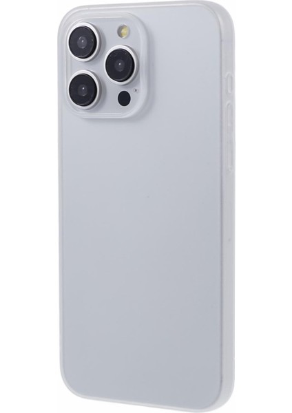 iPhone14 Pro Max Case Matte Tpu Şok Geçirmez Telefon Koruyucu-Şeffaf Beyaz (Yurt Dışından)