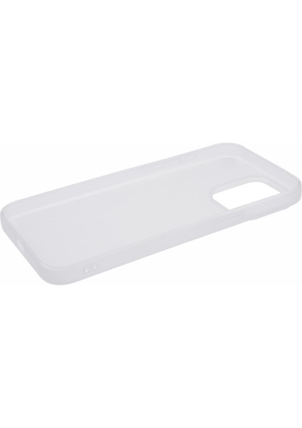 iPhone14 Pro Max Case Matte Tpu Şok Geçirmez Telefon Koruyucu-Şeffaf Beyaz (Yurt Dışından)