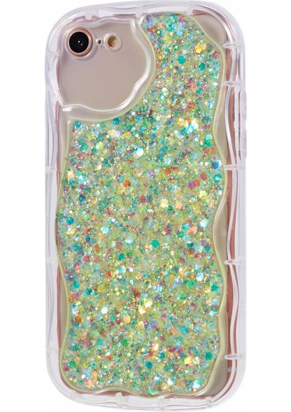 iPhone7/8 Için Jtw Serisi (Case Glitter Sequins Telefon Geri Kapak Yeşili (Yurt Dışından)