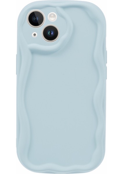 iPhone14 Plus Için Case Ka Candyed Candy Rengi Scratch-Proof Telefon Tpu Kapak Baby Blue (Yurt Dışından)