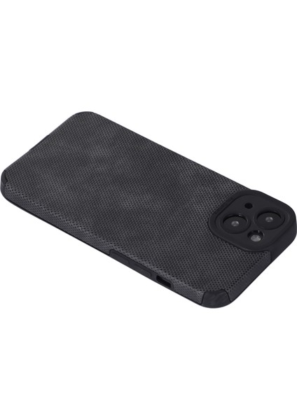 iPhone13 Için Morandi Tarzı Cep Telefonu Kapağı Tpu+Pu Deri Kabuk-Siyah (Yurt Dışından) fiyatları
