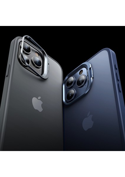 iPhone14 Pro Max Case Base Free Tpu+Pc Telefon Kapağı Lens Çerçeveli Kickstand-Orange (Yurt Dışından)