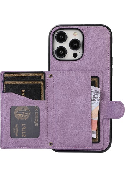 iPhone13 Pro Kasa Back Card Torba Deri Deri Tpu Kapak Omuz Kayışı Mühendisi (Yurt Dışından)