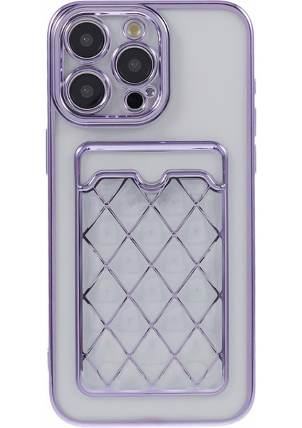 iPhone14 Pro Max Case Elektrapan Lazer Oyma Yumuşak Tpu Telefon Kapak-Morası Için Jj Serisi (Yurt Dışından)