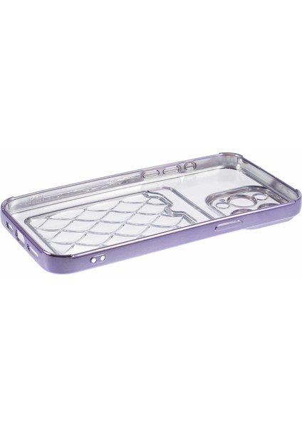 iPhone14 Pro Max Case Elektrapan Lazer Oyma Yumuşak Tpu Telefon Kapak-Morası Için Jj Serisi (Yurt Dışından)