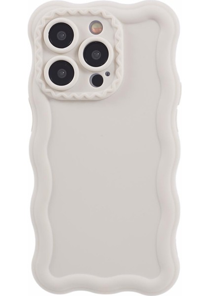 iPhone13 Pro Case Yumuşak Tpu Mat Telefon Kapağı (Hassas Kesim) Için Jq Serisi-Beyaz (Yurt Dışından)