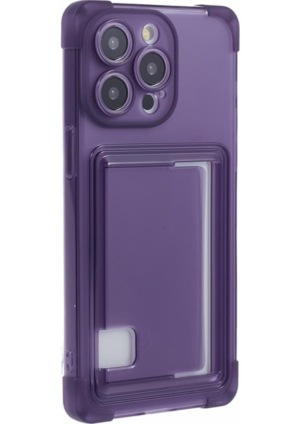 iPhone13 Pro Max Tpu Telefon Kılıfı Dört Köşe Damla Koruma Koruması Tespit Etkin Koyu Mor (Yurt Dışından)
