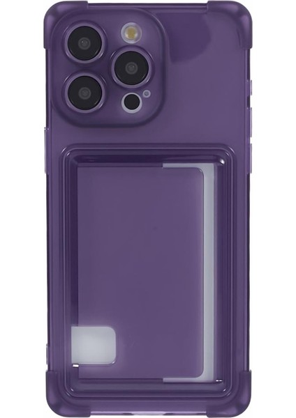 iPhone13 Pro Max Tpu Telefon Kılıfı Dört Köşe Damla Koruma Koruması Tespit Etkin Koyu Mor (Yurt Dışından) fiyatları