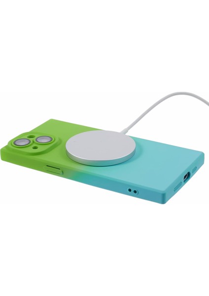 Magsafe Telefon Tpu Kapak Yeşili+Mavi ile Uyumlu iPhone13 Manyetik Kasa Için Hh Serisi (Yurt Dışından) modelleri