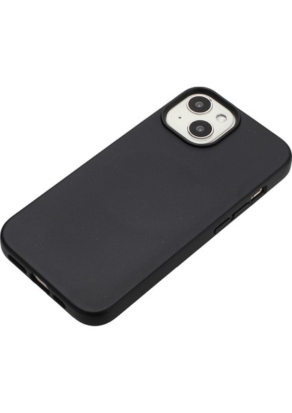 iPhone14 Plus Case Wheat Straw+Tpu Telefon Kapağı Magsafe-Black ile Uyumlu (Yurt Dışından)