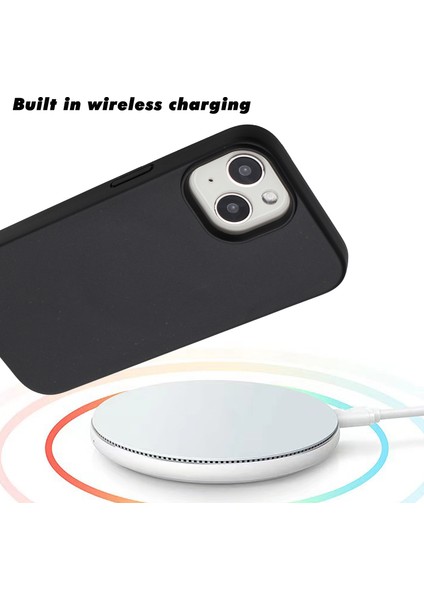 iPhone14 Plus Case Wheat Straw+Tpu Telefon Kapağı Magsafe-Black ile Uyumlu (Yurt Dışından)