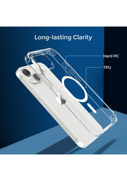 Magsafe ile Uyumlu iPhone13 Mini Hd Clear Pc+Tpu Kılıfı Için Telefon Kapağı (Yurt Dışından) fiyatları