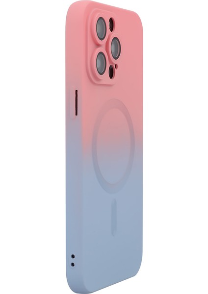 iPhone13 Pro Magnetic Case Silikon Telefon Kapak-Pink+Mavi Için Enaky (Yurt Dışından)