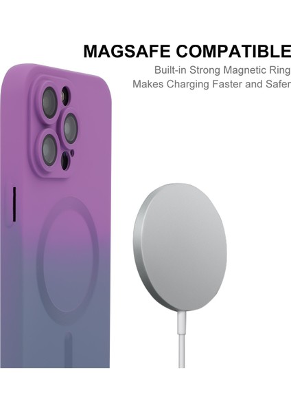 iPhone13 Pro Magnetic Case Silikon Telefon Kapak-Pink+Mavi Için Enaky (Yurt Dışından)