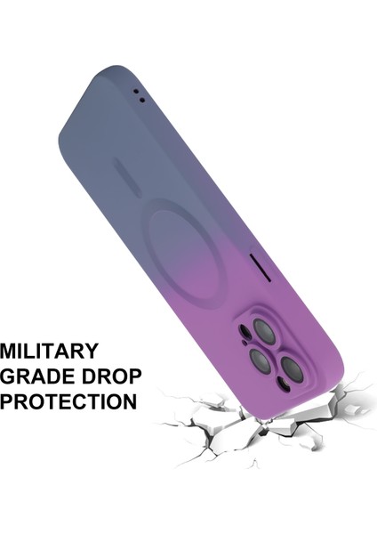 iPhone13 Pro Magnetic Case Silikon Telefon Kapak-Pink+Mavi Için Enaky (Yurt Dışından)