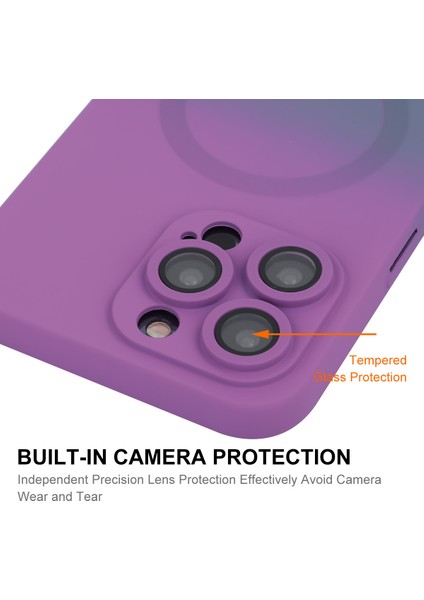 iPhone13 Pro Magnetic Case Silikon Telefon Kapak-Pink+Mavi Için Enaky (Yurt Dışından)