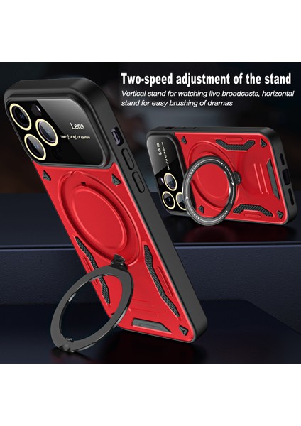 iPhone14 Pro Dönen Kickstand Pc+Tpu Telefon Kapak-Morası Için Magsafe Geri Kılıfla Uyumlu (Yurt Dışından) fiyatları