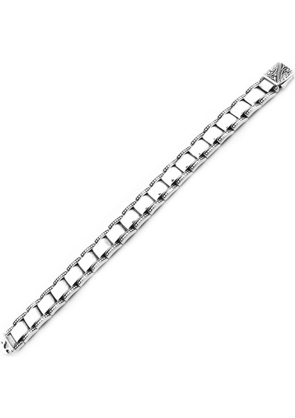 Erkek Gümüş 925 Bileklik 10x3mm x 22 cm fiyatları