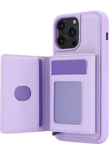 iPhone13 Pro Max Telefon Kılıfları Için Toplu Kart Tutucu Yuvaları Rfıd Engelleme Kapak-Moral (Yurt Dışından)