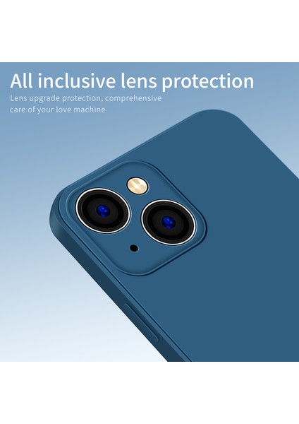 iPhone15 Plus Ön Kara Çizelge Geri Kılıf Kılıfı Hassas Kesim Yumuşak Tpu Telefon Kapak-Dark Mavi (Yurt Dışından)