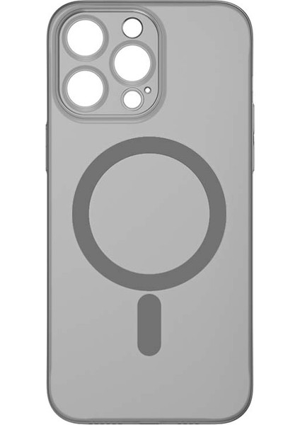iPhone14 Pro Max Case Anti-Drop Pc Telefon Kapağı Magsafe-Tövbe Siyahı ile Uyumlu (Yurt Dışından)