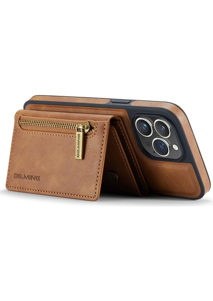 iPhone12 Pro Max Case Pu+Pc+Tpu Geri Kabuk Cüzdan Telefon Kapak Kılıfı (Yurt Dışından)