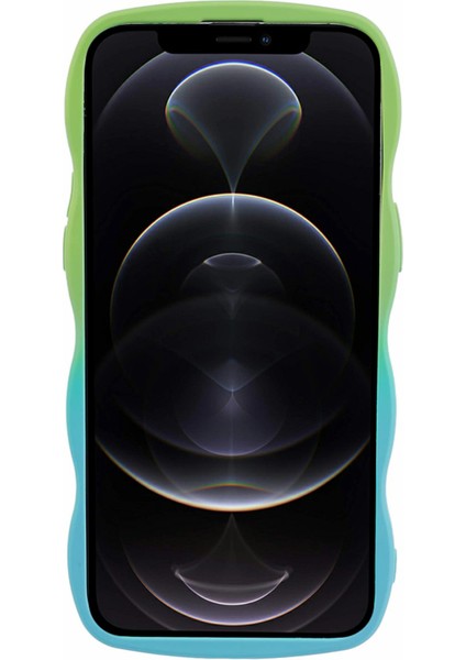 iPhone12 Pro Max Için Jtw Serisi 6.7 Inç Vaka Gradyan Anti-Slip Grip Tpu Telefon Koruyucu Yeşil+Bebek Mavisi (Yurt Dışından) indirimleri