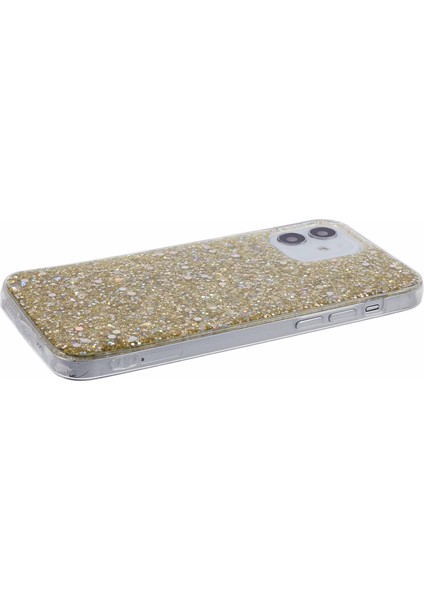 iPhone12/12 Pro Case Glitter Powder Tpu Telefon Kapağı-Ay-Altın Için (Yurt Dışından)