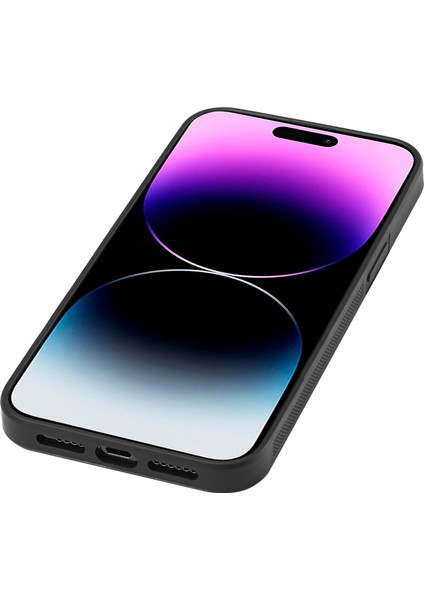 iPhone15 Pro Max Karbon Fiber Doku Telefon Kasası Pu Deri+Tpu+Eva Anti-Çizik Kapak (Yurt Dışından)