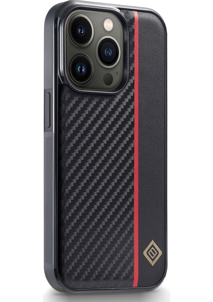 iPhone13 Pro Fesyonel Fiber Ekleme Pu Deri Kaplama Telefon Kılıfı Tpu+Eva Kapak (Yurt Dışından)