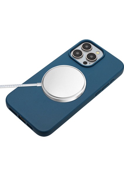 iPhone11 Pro Case Wheat Straw+Tpu Ayarlanabilir Kayış-Dark Mavi ile Manyetik Telefon Kapağı (Yurt Dışından)