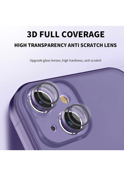 iPhone14 Plus Içinönleme Önleyici Telefon Kasası Plus Case Pc+Tpu Telefon Kapağı Cam Lens Film Yeşili (Yurt Dışından) modelleri