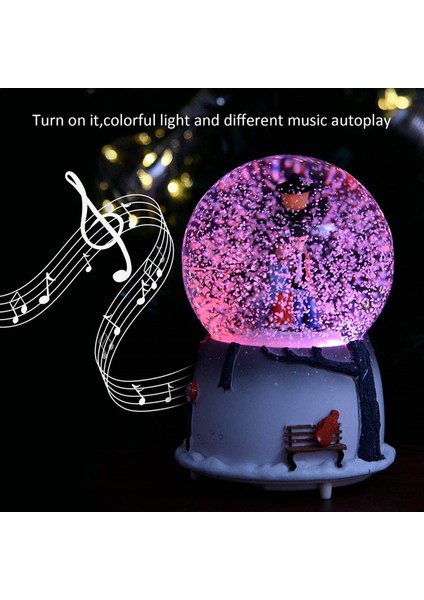 Romantik Aşıklar Orta Boy Işıklı Müzikli Kar Küresi ve Lotus Çiçeği Kolye modelleri