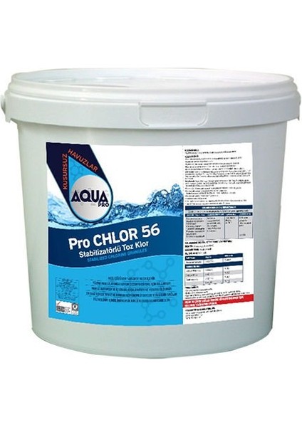 Aqua Pro Havuzavm-Aquapro- Pro Toz Klor 56 Granül  5-Kg