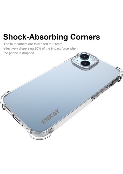 iPhone15 Plus Için Yüksek Alüminyum Silicon Cam Ekran Filmi ile Tpu Kasası Kasa Köprülü The Slıp Telefon Kapak (Yurt Dışından) fiyatları