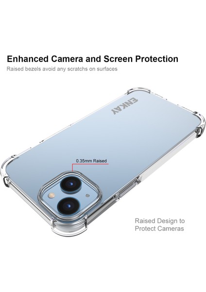 iPhone15 Plus Için Yüksek Alüminyum Silicon Cam Ekran Filmi ile Tpu Kasası Kasa Köprülü The Slıp Telefon Kapak (Yurt Dışından) modelleri