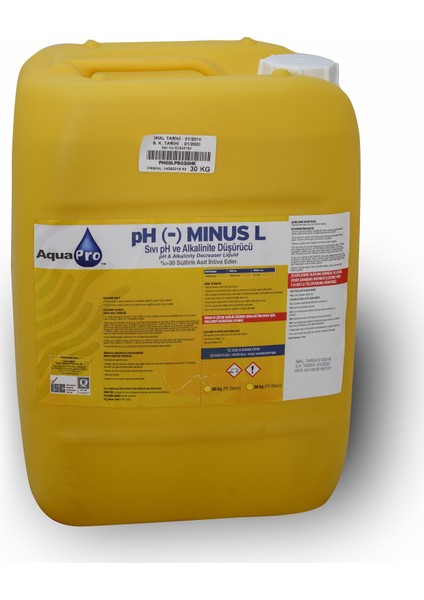 Havuzavm-Aquapro Ph Mınus L Sıvı Ph Düşürücü 30KG