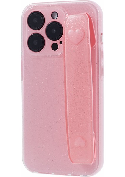 iPhone14 Pro Kickstand Case Glittery Yumuşak Tpu Telefon Kapak Pembe (Yurt Dışından) modelleri