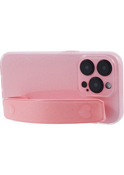 iPhone14 Pro Kickstand Case Glittery Yumuşak Tpu Telefon Kapak Pembe (Yurt Dışından) fırsatları