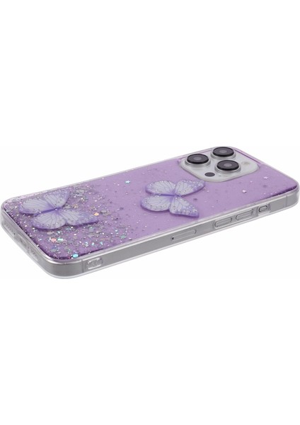 iPhone14 Pro Case Tpu+Pvc Büyük Arka Lens Doğu Kapak Irızlı Epoxy Keleflik Devresi (Yurt Dışından)
