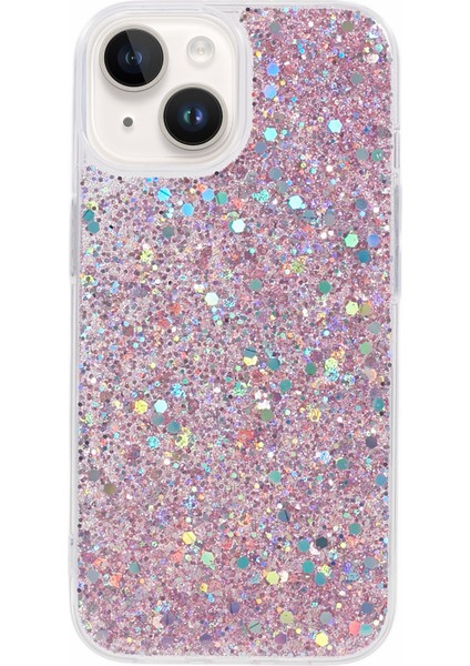iPhone14 Case Glitter Soft Tpu Akıllı Telefon Kapak Pembe (Yurt Dışından)